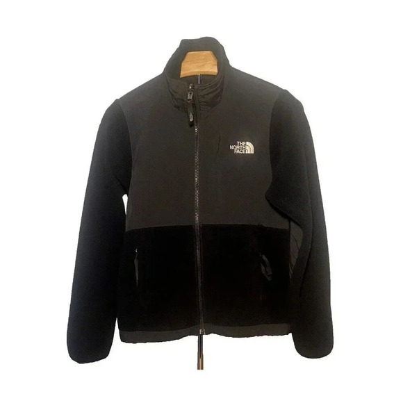 The North Face Womens Jacket Black Denali Fleece Full Zip Polartec Jacket Sz XS - Picture 1 of 16